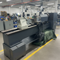 Tour à métaux horizontal CNC automatique d'occasion CEM C6132, 10000 mm, 220 V, robuste, avec broche NT40 et 4 stations d'outils
