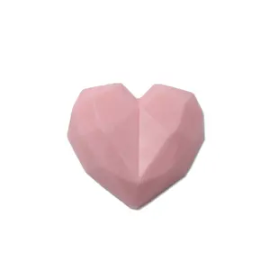 OEM Etiqueta Privada marinero Rosa corazón geometría crueldad-libre de aceite hecho a mano de cara y cuerpo jabón exfoliante