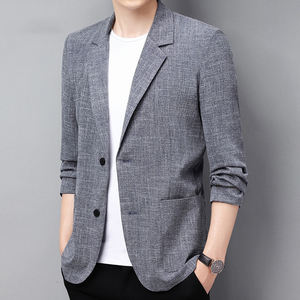 <span class=keywords><strong>Blazer</strong></span> da <span class=keywords><strong>uomo</strong></span> in cotone sottile <span class=keywords><strong>di</strong></span> alta qualità - Product Image 3