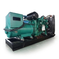 Générateur diesel à châssis ouvert sans balais tout en cuivre HUAMEI 440KW avec ATS, haute efficacité thermique, moteur Weichai