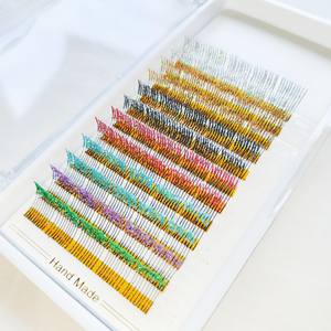 Pestañas Postizas Personalizadas de 0.15mm de Grosor, Marca Privada, Hechas a Mano, Volumen Completo, con Brillo/Pluma, Individuales, de Visón Sintético, para Uso en Salones de Belleza - Product Image 5