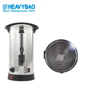 Heavybao Dispenser Pemanas Listrik 10 20 Liter, Dispenser Pemanas Listrik Perkolator Kopi Panas Multiwarna, Ketel Air Anggur untuk Hotel