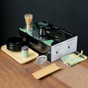 Set de Matcha con Tazón de Cerámica de Boca Ancha, Batidor de Bambú, Cuchara y Tamiz, Ecológico, Premium, para Cafetería, Venta en Línea y al por Mayor - Product Image 2