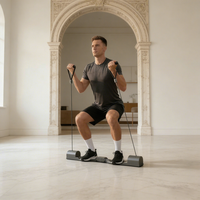 Ensemble cardio et musculation pour la remise en forme à domicile, pour un entraînement complet du corps