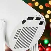 Mini projecteur LED HY300PRO+ 4K avec WiFi, projecteur intelligent portable Android 11 avec applications intégrées pour cinéma maison et chambre