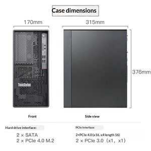 Station de travail Lenovo ThinkStation P2 Tower I9-14900, idéale pour les tâches de bureau et les applications d'apprentissage/CAD/programmation/édition <span class=keywords><strong>vidéo</strong></span> - Product Image 4