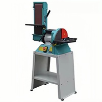 Table de ponçage à bande de ponceuse à bois électrique industrielle 1.1KW avec support facile à utiliser et disque pour le ponçage de table