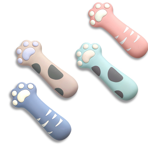 Silicone Pencil Bags Cat Paw Shaped <b>Pen</b> Bag Zippered Pencil Case Cartoon Cosmetic Brushes Holder Bags Stationery Supplies for of - Product Image 1