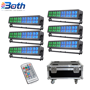 Professional Battery Powered RGBWA+UV LED Wash Bar 24x12W for Indoor Stage and Events - Product Image 1