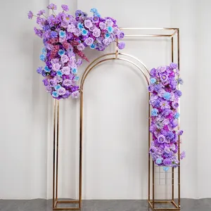 Yedodo Autumn Purple Color New Design Silk Wedding Runner For Party Wedding Arrangement
