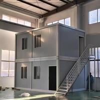 Maison Conteneur Extensible Contemporaine à 3 Pièces 20 Pieds en Kit avec Matériaux en Acier pour Bureau