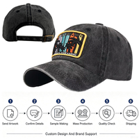 Gorra de Béisbol Ajustable de Lona Lavada con Efecto Desgastado, Fabricada en Fábrica, Apta para Hombres y Mujeres, para Uso Casual y Deportivo