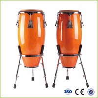 Orff Professional Conga Drum Percussion Instrument African Wooden Metal Drum Sheepskin Heads Early Childhood Education CE