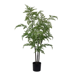 Vente en gros importée d'apparence réelle petite table de verdure arbres verdure fougère plante artificielle arboles en pot de haute qualité - Product Image 4