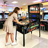 Borne d'arcade commerciale avec écran HD, éclairage RGB, accepteur de pièces, boutons physiques, multi-jeux, anglais, 2 joueurs
