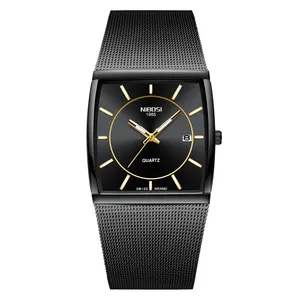 NIBOSI 2338นาฬิกาผู้ชายนาฬิกาควอตซ์นาฬิกา Relogio Masculino Top Luxury Gold สร้อยข้อมือนาฬิกาข้อมือนาฬิกากันน้ำชายนาฬิกา