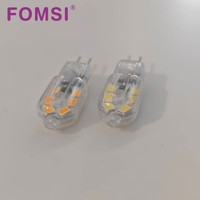 Ampoule LED FOMSI G4 2W 12V AC DC Mini Lampe en Silicone 360 °   Ampoule à angle de faisceau économe en énergie, culot G4, 160LM, sans scintillement