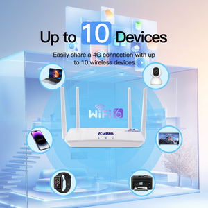 Thiết Kế Mới Kuwfi 10 Người Dùng Trong Nhà Wifi Hotspot Router 4G LTE Nano Sim Thẻ Wifi6 4G Router Với 100Mbps Cổng - Product Image 5