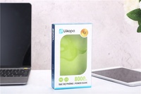 Petite boîte en carton personnalisée en papier vert personnalisée emballage chargeur boîte d'emballage avec fenêtre en PVC
