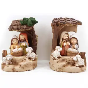 Религия молиться Рождество Религиозная Смола ремесла Иисус рождение праздничные украшения