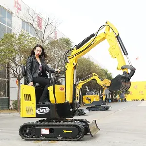 Orchard Greenhouse Micro Hook Machine Agricultural Digging Trenches 1000kg Lithium Battery Mini Excavator Electric Small Digger