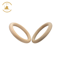 High Quality Birch Plywood Gymnastic Rings Factory Direct Hot Sale Wooden Rings for Sport Training Novelty Gifts