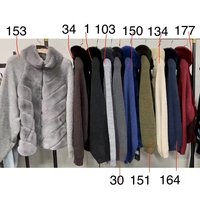 Pull en laine de luxe pour femme, cardigan en laine tricoté épais sur mesure, manteau d'hiver en fourrure de lapin Rex, manteaux en vraie fourrure doux et chauds à col montant
