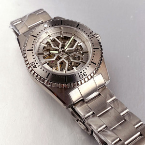 Tandorio nouveau 40mm 62MAS NH70 automatique hommes montre Transparent squelette creux cadran saphir 120 clic <span class=keywords><strong>lunette</strong></span> 200m étanche - Product Image 6