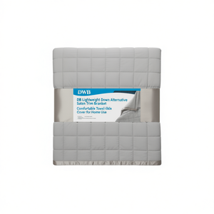 ผ้าห่มใยสังเคราะห์น้ำหนักเบา DWB ขอบผ้าซาติน แบบเย็บติดกัน ให้ความสบายเหมือนผ้าขนหนู สำหรับใช้ในบ้าน - Product Image 1