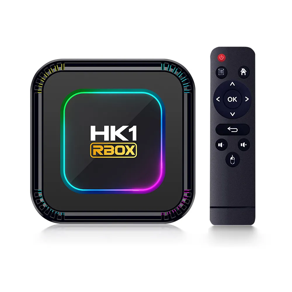 אנדרואיד 13 חכם קופסא HK1 RBOX K8 ממיר 2.4G/5G Wifi6 תמיכה BT 4GB 128GB נגן מדיה עם מקל טלוויזיה