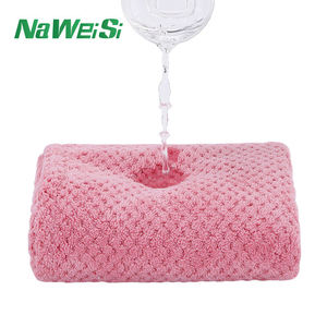Vente en gros à <span class=keywords><strong>bas</strong></span> prix <span class=keywords><strong>Serviette</strong></span> pour cheveux secs en microfibre Super absorbant l'eau <span class=keywords><strong>Serviette</strong></span> turban pour cheveux gaufrés à séchage rapide - Product Image 4