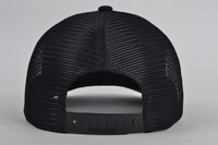Gorra de malla de 5 paneles avanzada para hombre con visera curva personalizable, gorra de camionero con ajuste moderno, gorra de béisbol