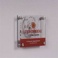 Panneau en verre acrylique transparent avec logo personnalisé pour salon d'affaires Panneau de bar personnalisé Panneau de porte en acrylique pour bureau et magasin