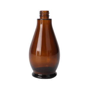 Vente en gros flacon compte-gouttes cosmétique ambré de luxe de 100ml contenants cosmétiques pour soins de la peau et emballage bouteille en verre d'huile marocaine - Product Image 5