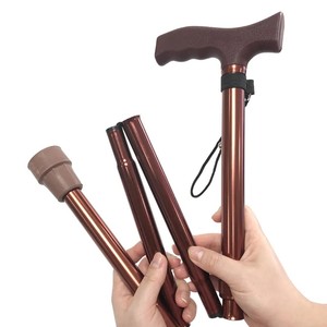 Bâton de marche pliable Wishmed 83-93 cm en alliage d'aluminium, canne télescopique réglable pour la randonnée et les voyages - Product Image 3