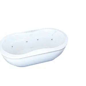 按摩浴缸浴缸椭圆形亚克力材料白色水疗室内浴缸按摩