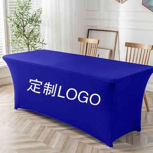 Cubierta de Mesa Personalizada de 6 y 8 Pies, Impermeable, Resistente al Sol, Antiarrugas, Ecológica, Impresa con Transferencia Térmica, de Poliéster, Ajustable, para Publicidad - Product Image 5