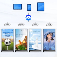 Écran d'affichage numérique interactif vertical LCD de 75 pouces sur pied pour intérieur, moniteur tactile, lecteur publicitaire, garantie 1 an, idéal pour les gares de métro