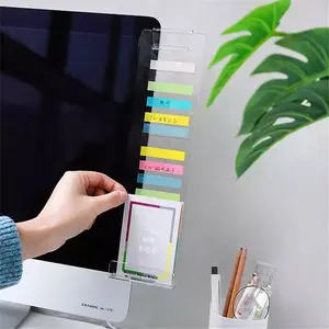 Wholesale Acrylic Monitor Memo Board Transparent Acrylic Memo Tablet Message Board Sticky Monitor Note Holder