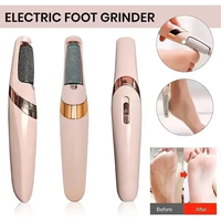 Kit de Pédicure Râpe Anti-Callosités pour Pieds, Exfoliant Électrique pour Peaux Sèches, Mortes, Gerçées et Dures – Soin des Pieds Type Spa