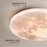 Chambre à coucher intérieur lune led lumière moderne lampe design décoration murale lumière pour chambre hôtel décoration ronde led plafonnier