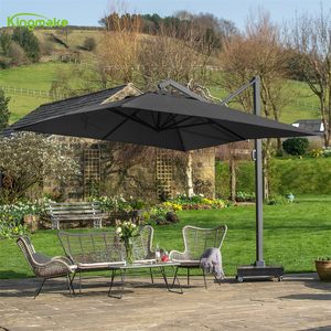 Parasol de jardin personnalisé en aluminium pour la pluie avec led Grand porte-à-faux droit pour l'extérieur - Product Image 1