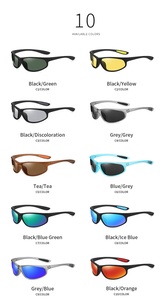 Lunettes de soleil polarisées professionnelles pour hommes et femmes, avec bouclier de Baseball, pour cyclisme, pêche et conduite, avec cadre PC, nouvelle collection - Product Image 5
