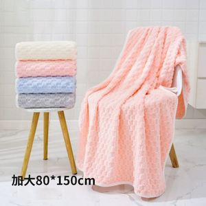 Ensemble de serviettes de bain en polaire corail rembourrée, écologiques, à séchage rapide, douces et absorbantes, couleur unie, tissées, pour la maison, avec logo personnalisé, vente en gros 2026 - Product Image 4