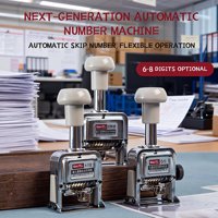 Máquina de Numeración Automática de Plástico de 6/8 Dígitos, Dispositivo de Codificación con Codificador Autoentintable, Numeración de Facturas, Secuenciación Numérica, Ningbo