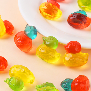Bonbons gélifiés en gros personnalisés aux saveurs de fruits assortis, sucrés et acidulés, certifiés Halal, en forme de canard - Product Image 3