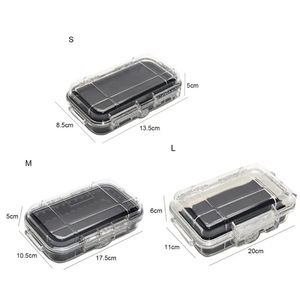 Transparent Waterproof <b>Tool</b> Box Sml Plastic Outdoor <b>Storage</b> With Latches Shockproof Sealed Case For EDC Gear - Product Image 1