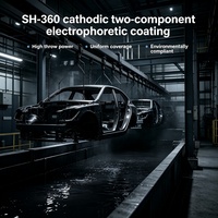 Revêtement électrophoretique cathodique bicomposant noir SH-360, écologique et sans métaux lourds, ultra-puissant