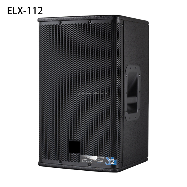 Gooermi ELX-112 12-inch 2-Channel 8-Ohm AC Passive Neodymium Metal Surround Sound Speaker-Professional PA/FOH Stage Use Durable