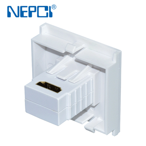 Nepci อะแดปเตอร์มัลติมีเดีย50x50มม. สองพอร์ตโมดูล XJY-DMT-36อะแดปเตอร์แผ่นหน้าแจ็คแบบแยกส่วน - Product Image 4